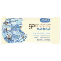 GOMACRO Oatmeal Chocolate Chip Certified Usda Organic, Vegan, Gluten-Free Nutritional Bar Macrobar - 2.3 Ounce