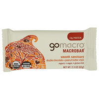 Gomacro Double Chocolate + Peanut Butter Chips Certified Usda Organic, Vegan, Gluten-Free Nutritional Bar Macrobar - 2.3 Ounce