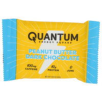 Quantum Energy Squares Peanut Butter Dark Chocolate Soft Bar Coffee-Infused - 1.69 Ounce