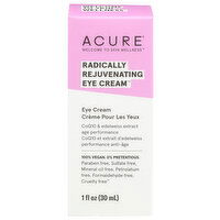Acure Radically Rejuvenating Eye Cream Chlorella & Edelweiss Extract - 1 Fluid Ounce