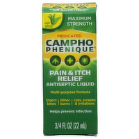 Campho Phenique Antiseptic Liquid Pain & Itch Relief - 0.75 Fluid Ounce
