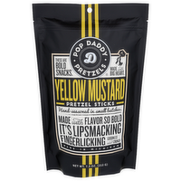 Pop Daddy Pretzels Pretzel Sticks, Yellow Mustard