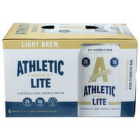 Athletic Brewing Co Lite Non-Alcoholic Brew - 6 Count
