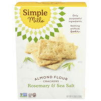 Simple Mills Rosemary & Sea Salt Almond Flour Crackers - 4.25 Ounce
