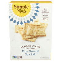 Simple Mills Fine Ground Sea Salt Almond Flour Crackers - 4.25 Ounce