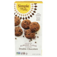 Simple Mills Double Chocolate Crunchy Almond Flour Cookies - 5.5 Ounce