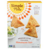 Simple Mills Himalayan Sea Salt Veggie Pita Crackers - 4.25 Ounce