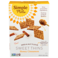 Simple Mills Honey Cinnamon Seed & Nut Flour Sweet Thins - 4.25 Ounce