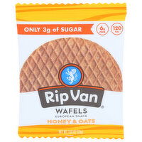 Rip Van Wafels Wafel Low Sugar Single Honey & Oats - 1.16 Ounce