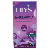 Lily's Salted Almond Sweet & Creamy Milk Chocolate Style - 3 Ounce
