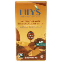 Lily's Salted Caramel 40% Cocoa Milk Chocolate Style Bar - 2.8 Ounce