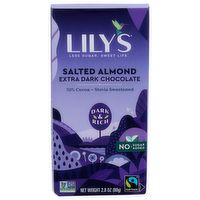 Lily's Salted Almond Dark & Rich Extra Chocolate - 2.8 Ounce