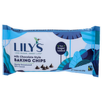 Lily's Milk Chocolate Style No Sugar Added Baking Chips - 9 Ounce