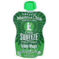Mamma Chia Squeeze Vitality Snack Green Magic 8 Pck Og - 3.5 Ounce