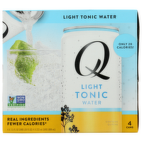 Q MIXERS Light Tonic - 7.5 Fluid Ounce - 4 Count