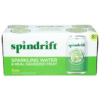 Spindrift Lime Sparkling Water - 12 Fluid Ounce - 8 Count