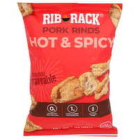 Rib Rack Hot & Spicy Pork Rinds - 4 Ounce