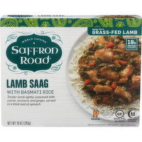 Saffron Road Lamb Saag With Basmati Rice - 10 Ounce