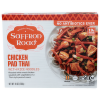 World Cuisine Saffron Road Medium Chicken Pad Thai With Rice Noodles - 10 Ounce