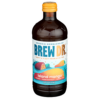 Brew DR. Kombucha Island Mango - 14 Fluid Ounce