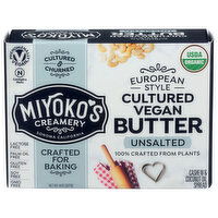MIYOKO's Creamery European Style Cultured Vegan Butter Unsalted - 8 Ounce