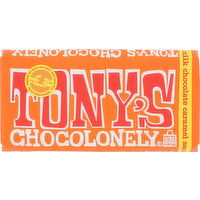 TONY's Chocolonely 32% Milk Chocolate Bar With Caramel And Sea Salt - 6.35 Ounce