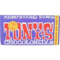 TONY's Chocolonely 42% Dark Milk Chocolate With Pretzel And Toffee - 6.35 Ounce