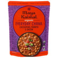 Maya Kaimal Foods Chickpeas, Tomato & Onion Pouch Organic Everyday Chana - 10 Ounce