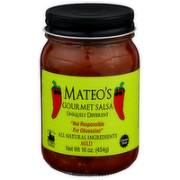 Mateo's Gourmet Salsa Mild - 16 Ounce