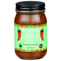 Mateo's Gourmet Salsa Medium Hatch Chile - 16 Ounce