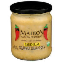 MATEO's Salsa Medium Queso Blanco - 15 Ounce
