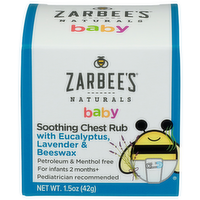 Zarbee's Naturals Baby Natural Soothing Chest Rub - 1.5 Ounce