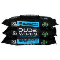 BROOKSHIRE'S Dude Wipes Unscntd Dspnsr 3pk Ct - 3 Count