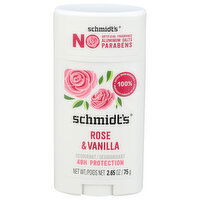 SCHMIDT's Rose + Vanilla Deodorant - 2.65 Ounce