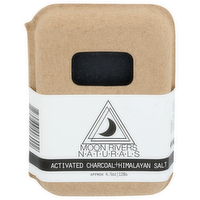 Moon Rivers Naturals Activated Charcoal + Himalayan Salt Bar Soap - 4.5 Ounce