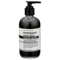 Moon Rivers Naturals Peppermint Lava Salt Nutrient Rich Body Cleanser - 8 Ounce