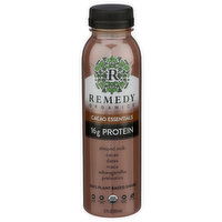 REMEDY ORGANICS Cacao Essentials Protein Shake Is 100% Plant-Based And Made With Almonds For Heart Health, Hemp Seeds Brain Peruvian Antioxidants, Maca Energy, Ashwagandha Immune Prebiotics Gut Muscle Recovery. Contains Of Fat, Sugar, Zero Cholesterol. Usda Organic, Non-Gmo, Dairy-Free, Gluten-Free, Soy-Free, Vegan - 12 Fluid Ounce