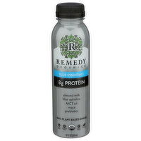 REMEDY ORGANICS Blue Essentials Protein Shake Oxidants Is 100% Plant-Based And Made With Almonds For Heart Health, Coconut Digestive Maca Energy, Mct Oil Digestion Prebiotics Gut Muscle Recovery. Gets Its Radiant Hue From Spirulina Which Comes Eco-Friendly Blue-Green Algae Ultra-Rich In Powerful Antioxidants, As Well Electrolytes b Vitamins. Contains Of Fat, Sugar, Zero Cholesterol. Usda Organic, Non-Gmo, Dairy-Free, Gluten-Free, Soy-Free, Vegan - 12 Fluid Ounce