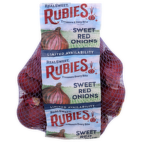 REALSWEET RUBIES Sweet Red Onions - 3 Pound