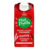 Nutpods Creamer, Almond + Coconut, Peppermint Mocha, Unsweetened