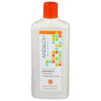 Andalou Naturals Argan Oil & Shea Moisture Rich Shampoo - 11.5 Fluid Ounce