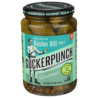 Suckerpunch Gourmet Deli-Style Kosher Dill Wholes - 24 Fluid Ounce