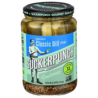 Suckerpunch Gourmet Classic Dill Pickle Spears - 24 Fluid Ounce