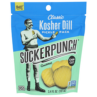 SUCKERPUNCH GOURMET Classic Dill Pickle Chips - 3.4 Fluid Ounce