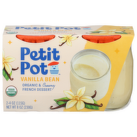 Petit Pot Vanilla Bean 2 Pack Organic French Dessert - 3.5 Ounce - 2 Count