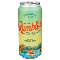 RAMBLER Lemon Lime Sparkling Water - 16 Fluid Ounce