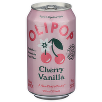 OLIPOP Prebiotic Cherry Vanilla Soda Pop - 12 Fluid Ounce