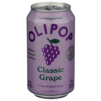 OLIPOP Classic Grape a New Kind Of Soda - 12 Fluid Ounce