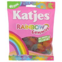 KATJES Peach, Lemon, Orange, Strawberry, Raspberry With Cherry Foaam Vegan Rainbow Gummies - 4.9 Ounce