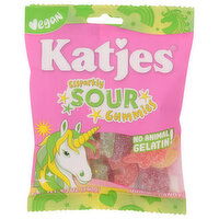 KATJES Peach, Lemon, Orange, Strawberry, Raspberry With Cherry Foaam Vegan Sour Gummies - 4.9 Ounce